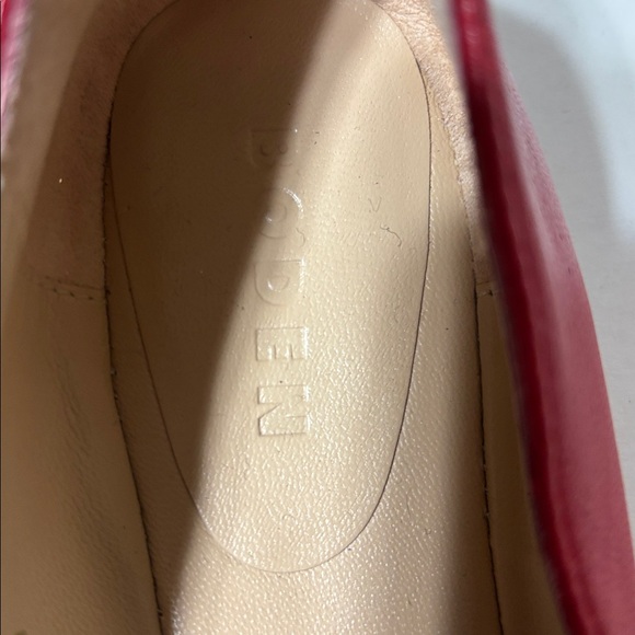 Boden Iris Snaffle Red Leather loafers with Gold Accent. EUC - Picture 2 of 6